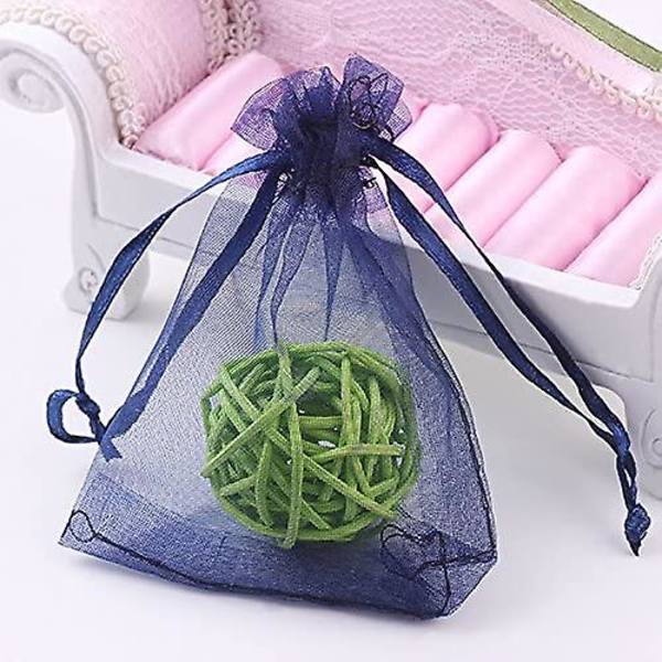 Organza-pussi Korupussi Organza-karkkipussi Häälahja Syntymäpäiväjuhlat Pussit Pakkaus 100 10*15cm