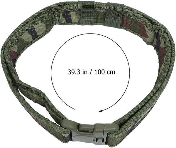 Utomhus midjebälte kamouflage midjeband justerbart 100-135 cm för camping vandring träning