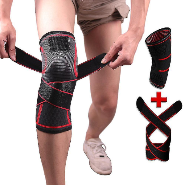 Sportsknæpude Elastisk bandage Kompression Åndbar knæstøttebeskytter
