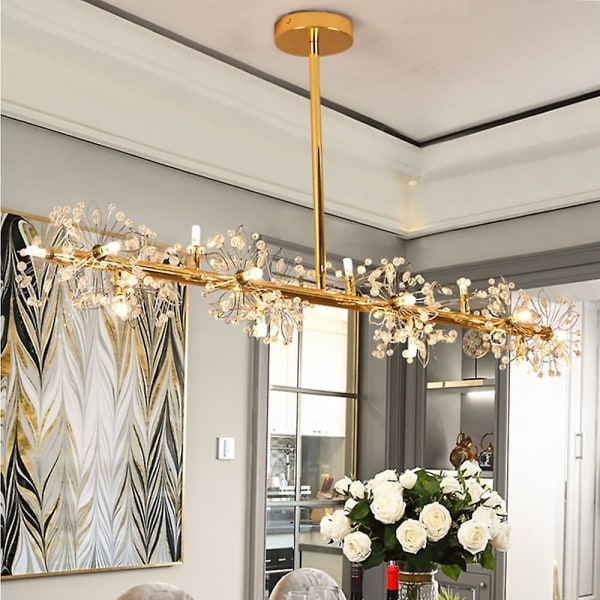 105 cm LED-hängande lampa Enkel design metall blommig stil