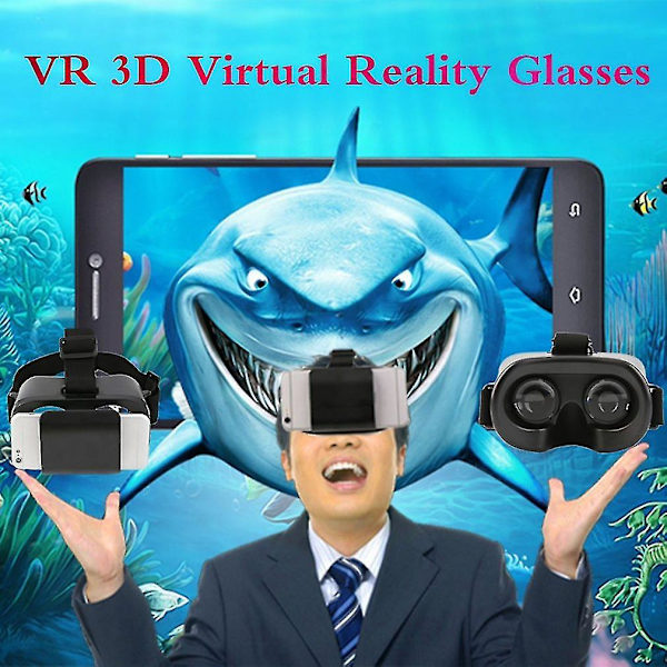VR 3D Virtual Reality Briller Android iOS 4.7-6 Tommer Smarttelefon