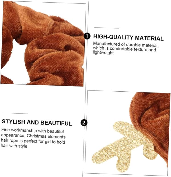 Älg sammet hårband jul hårring horn-stil elastisk för flickaccessoarer som julklappar för damer
