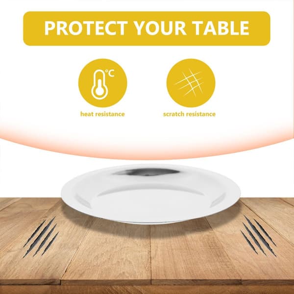 Vinflaskebrikke Rustfritt Stål Varmeisolasjon Elegant Sølv Vinpute Delikat Design
