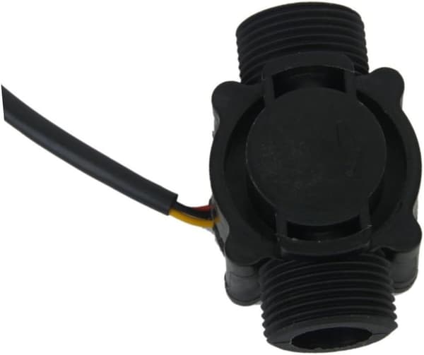 Hall-flowmåler 3/4 udvendigt gevind sort rustfrit stål impeller 1-60L/min lækagesikker forsegling til præger