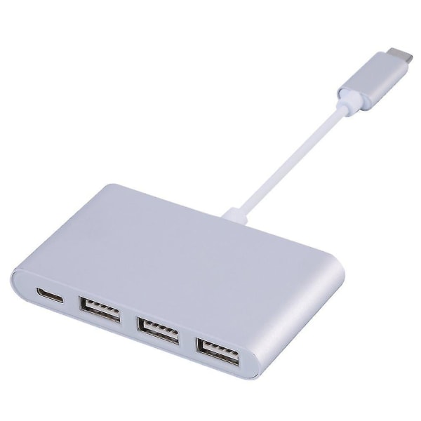 Type C USB-C til 4-ports Hub USB 2.0 Adapter 5Gbps