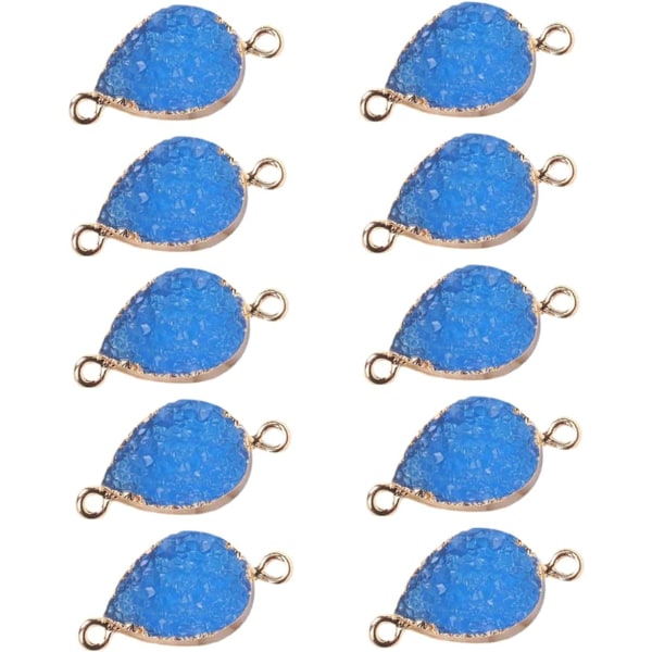 DIY Riipus Jalokivihelmet Luonnon Druzy Agaatti Riipus Pisara Kaulakoru
