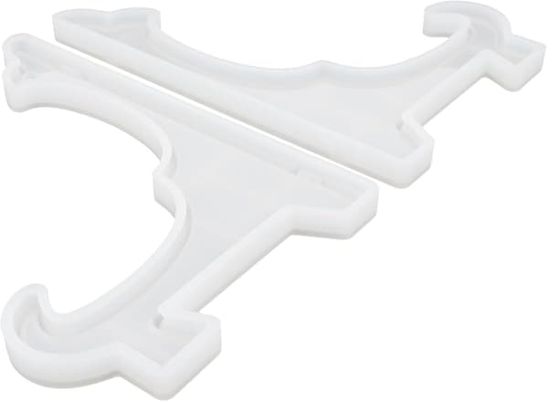 2 stk. store DIY krystal epoxy silikoneform display stativ forme 25x18x1.5cm
