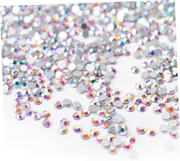 Flatback edelsten-rhinestone-pynt for smykker og negletilbehør til dekorasjoner og scrapbooking