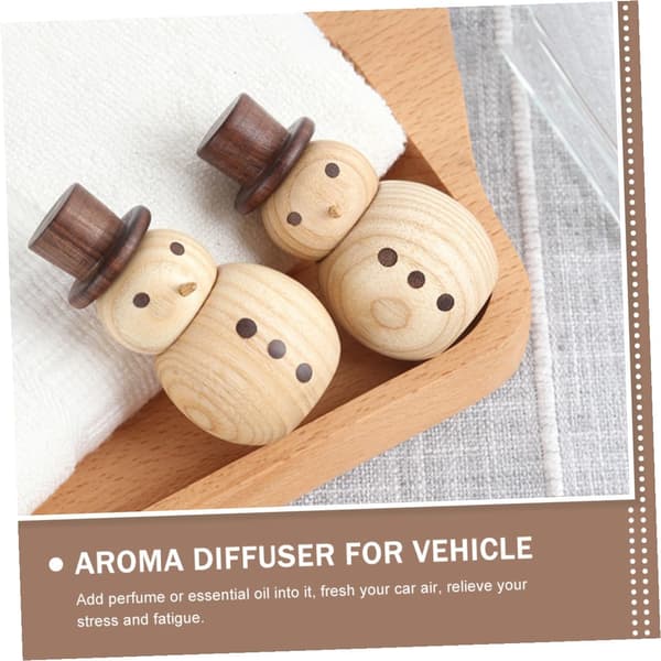 Bil Arom Diffuser Trä Eterisk Olja Fordon Rökelse Diffuser Delikat Rökelse Trä