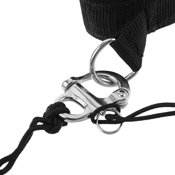 9ft SUP Leash Svart Coiled Surfbrett Sikkerhetstau med Elastisk Ankelstropp