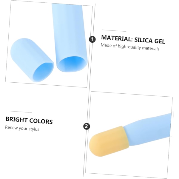 1 Set Silikonfodral Pennor + Pennfodral för Penna 2 Skyddsfodral Penna
