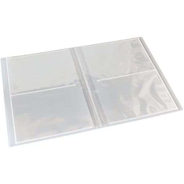 Stempel- og pregeplater oppbevaringsposer album 80 lommer 2 per side