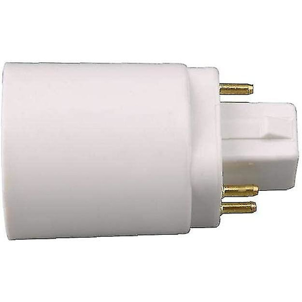 Lampetilpasningsholder Sokkelkonverter 4-pin Hjembelysningstilbehør (hvit) (1 stk)