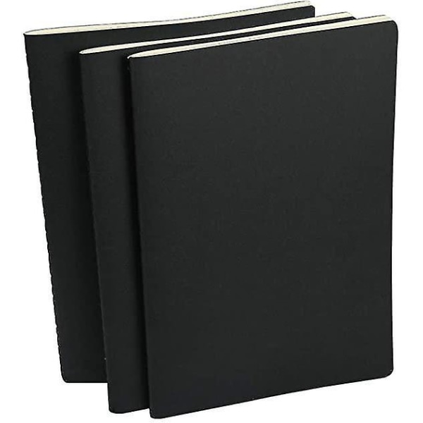 3-pack A4 Kraft Cover Notebooks Skiss Tom Book Vanliga anteckningsböcker