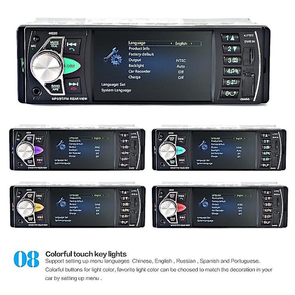 Swm-8013g 7-tums Stor Skärm Gps Navigation Bil Dvd