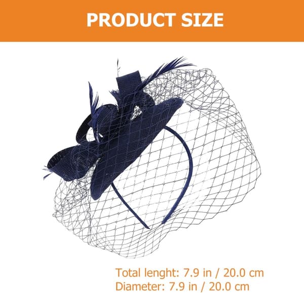 Dame Teaparty Hode Slør Fascinator Pannebånd Elegant Mesh Hatt