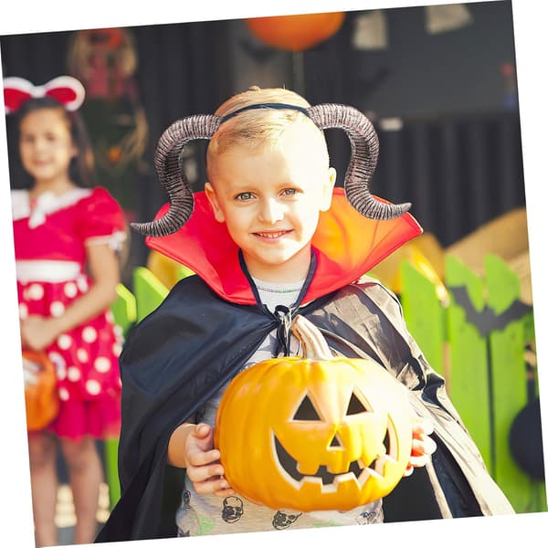Morsom Halloween Cavel Horn Hodeplagg Hårtilbehør Lett Kostymerekvisitt