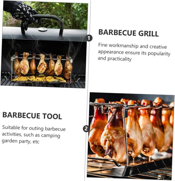 1 stk. sammenleggbar grillrist i rustfritt stål