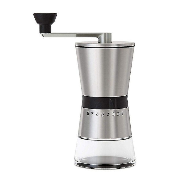 Hånddrevet Kaffekværn i Rustfrit Stål med Keramisk Kegle