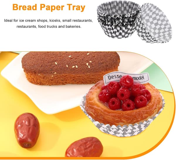 Bageforme af papir, ikke let deformerbare cupcakeforme, 100 stk. assorterede farver, praktisk bagekagekop