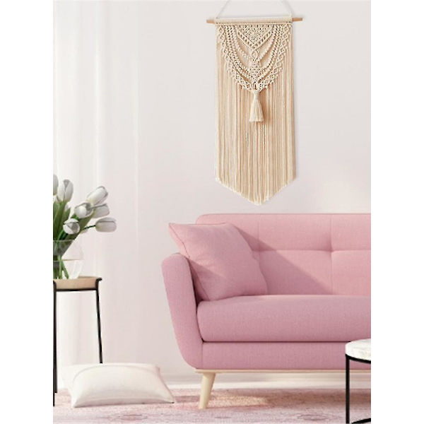 40x75cm Makramé Handvävd Väggbonad Boho Chic Väggdekoration