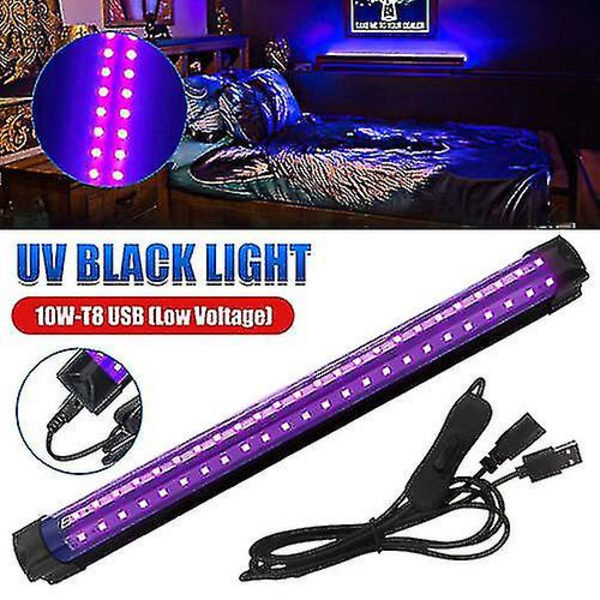 48 LED UV Sort Lysbånd Ultraviolet Rørlampe Bar Dekoration Fluorescerende Fest