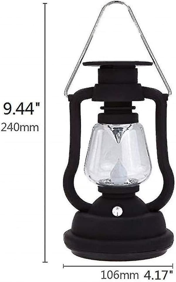 Antikk Solcellelykt Utendørs Vanntett Solcelle Bordlampe Hengelys