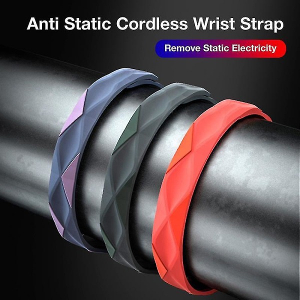 Elektrostatisk Eliminator Antistatisk Kropps Elektrostatisk Frigjørings Statisk Fjerner Armbånd Trådløs 3 With Japanese logo