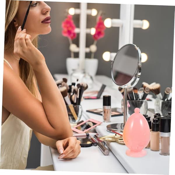 4 st Beauty Egg förvaringslåda Sminksvamplåda Sminktillbehör Organizer