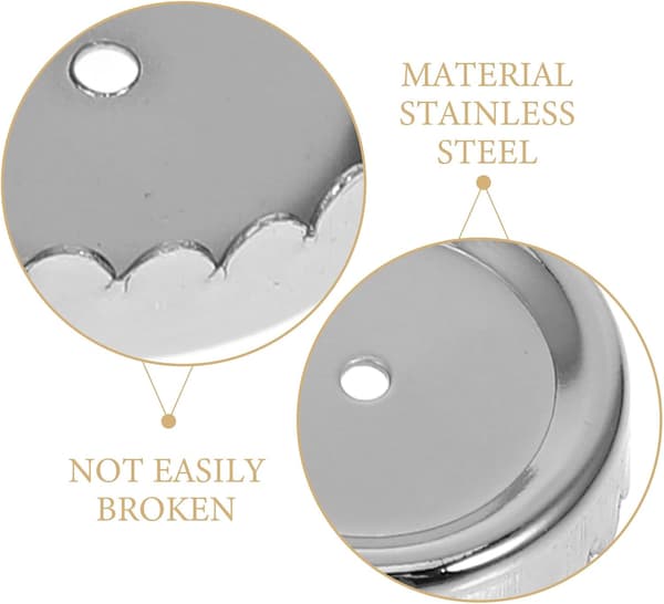4 stk. magnetiske såpeholderhetter, stangsåpeholder for dusj, rustfritt stål, enkel