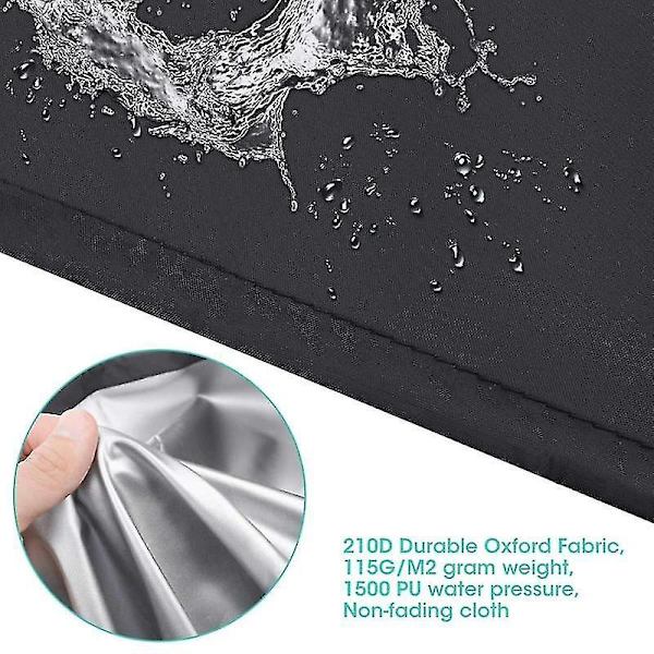 210D Puutarhapenkin Peite Vedenpitävä UV-Suoja 190x66x89cm