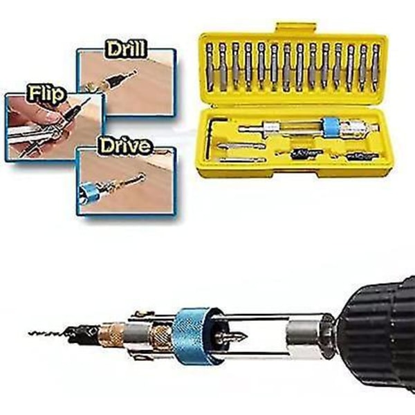 20-delt Multi Skrutrekkersett Drill Driver Rask Bytte