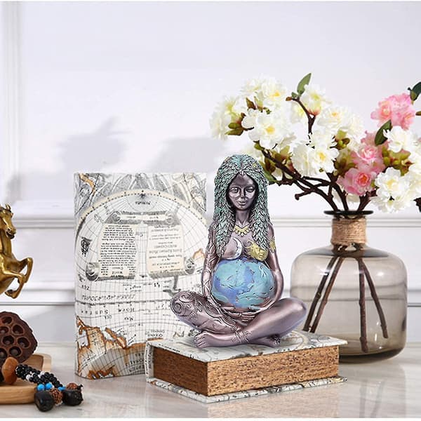 Millennial Gaia Statue Moder Jord Påskepynt