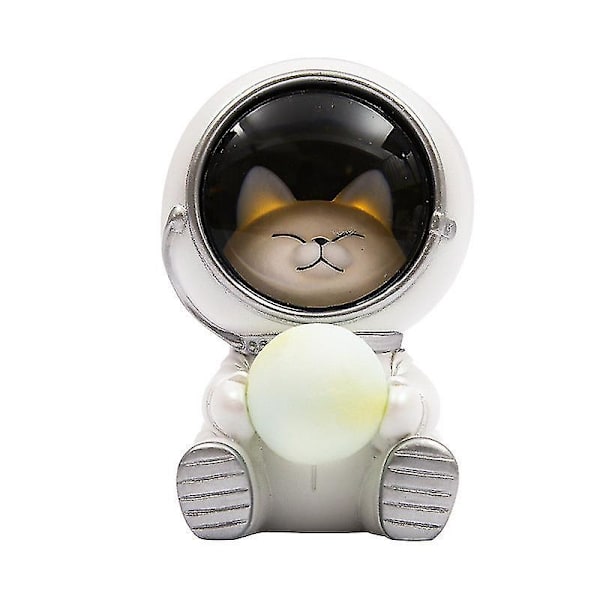 Söt Galaxy Guardian Husdjursastronaut Nattlampa Sovrum