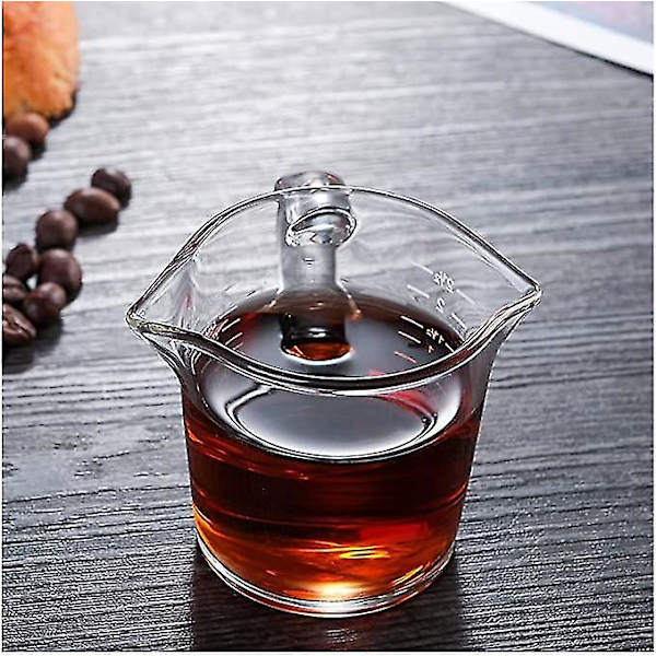 Espresso-shot-lasit kupit 3oz Pieni Kannu Kaksoisnokat Kahvalla
