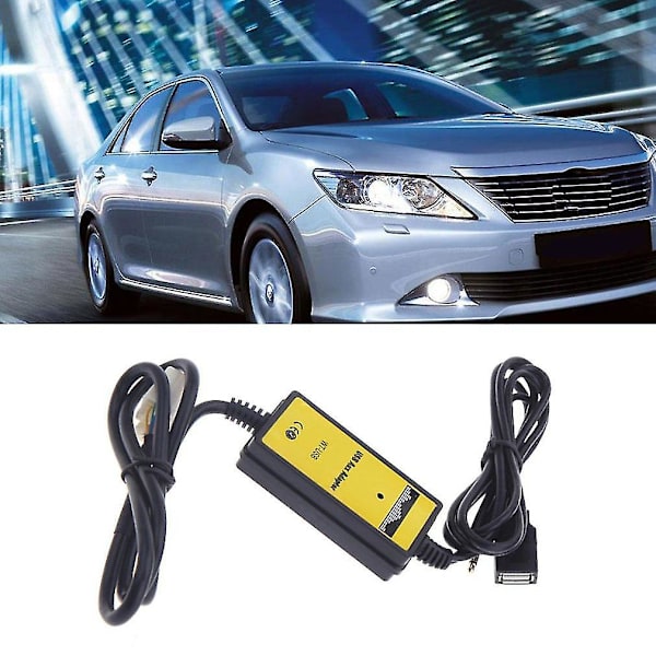 Auton Aux-liitäntäsovitin USB-kaapeli Toyota Camrylle