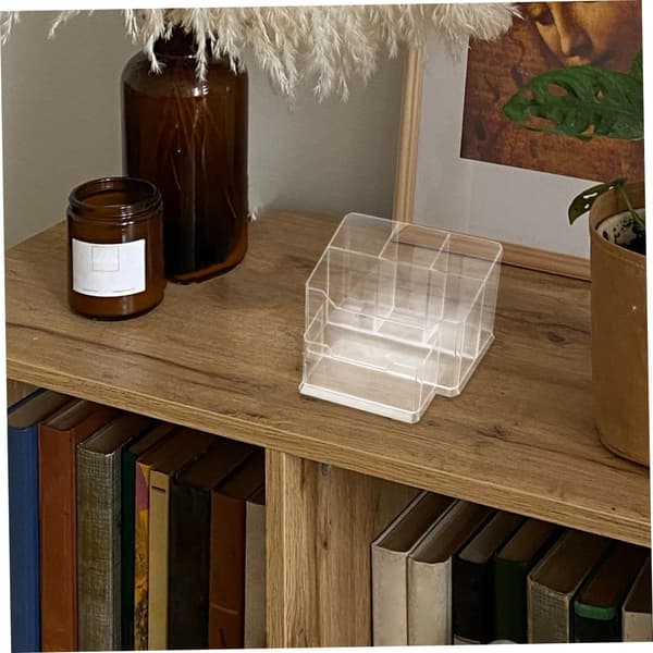 Multi-rum Transparent Negleværktøj Organizer Boks Makeup Opbevaringskasse