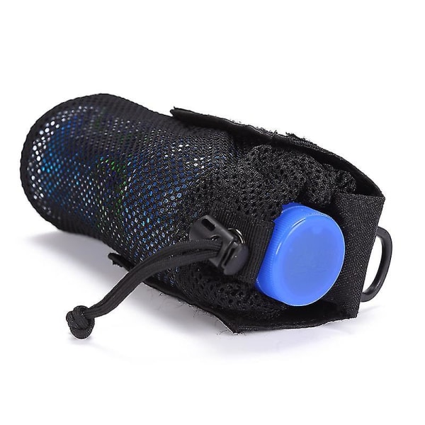 Utomhusresor Multifunktionell mesh Sleeve Tactical Water Bottle Bag Black 1st