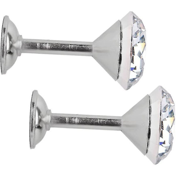 Gardinklämmor Dörrvägg Knytband (silver) (2 st)