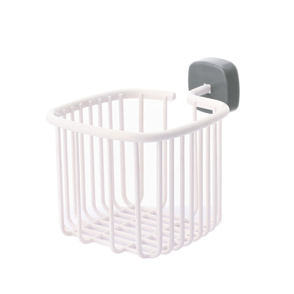 Vægmonteret Toiletpapirkurv Enkel Stil Letvægtsboks Til Soveværelse Husrum Vaskeri White And Gray