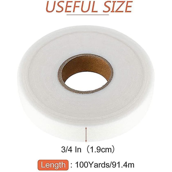 Fusing Tape 2 stk Dobbeltsidig Hemming Stoff Ingen Syning