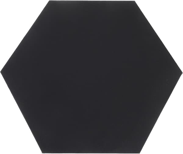 Hexagon Svart Sträckt Linne Canvas Panel 30cm Diagonal Oljemålningsbräda