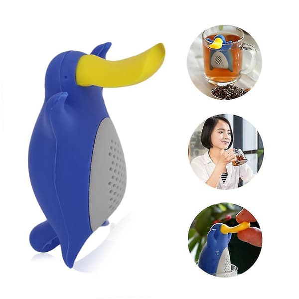 Søt Platypus-formet te-sil, silikoninfuser