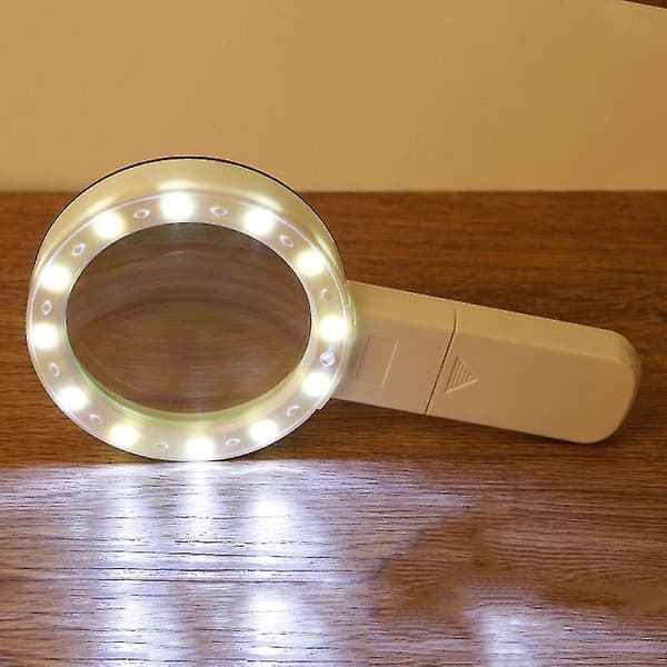 Forstørrelsesglass Lupe LED Ultrafiolett Pengesensor