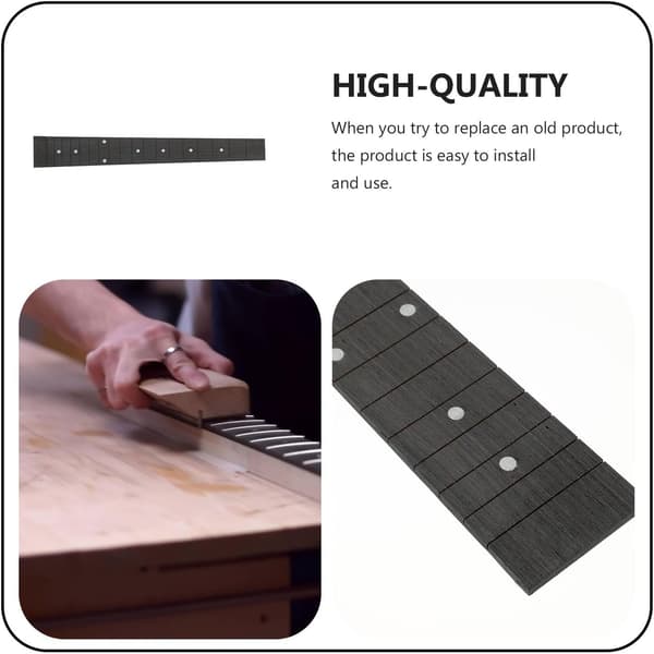 Robust gitarrgreppbräda i trä, fint utförande, enkel att installera och DIY