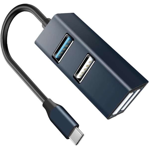 Usb Hub Laddare Typ c Usb Hub 4 Portar Multifunktionsadapter