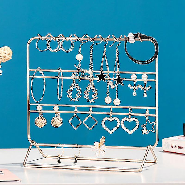 Smykke Stativ, Metall Ørepynt Organizer, Vakker Halskjede Holder Armbånd Display, Smykke Org