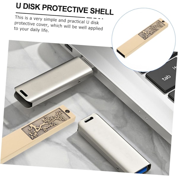 Flash Drive Memory Stick Metal Shell Cover Robust Zinklegering Elegant