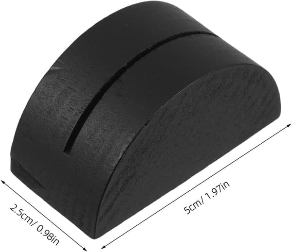 24 stk. bordnummerholdere i tre med solid base og fin polering