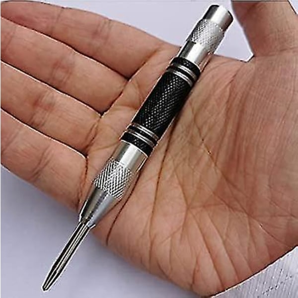 Automatisk Center Punch 2-pak 5 tommer Sort Fjederbelastet Hulstans